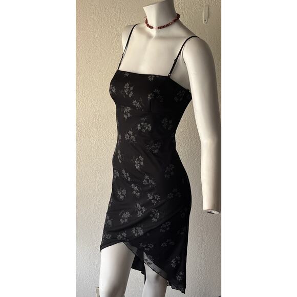 VTG 90’s Y2K City Triangles Babydoll Dress Small Fairy Whimsigoth Asymmetric - Picture 5 of 16